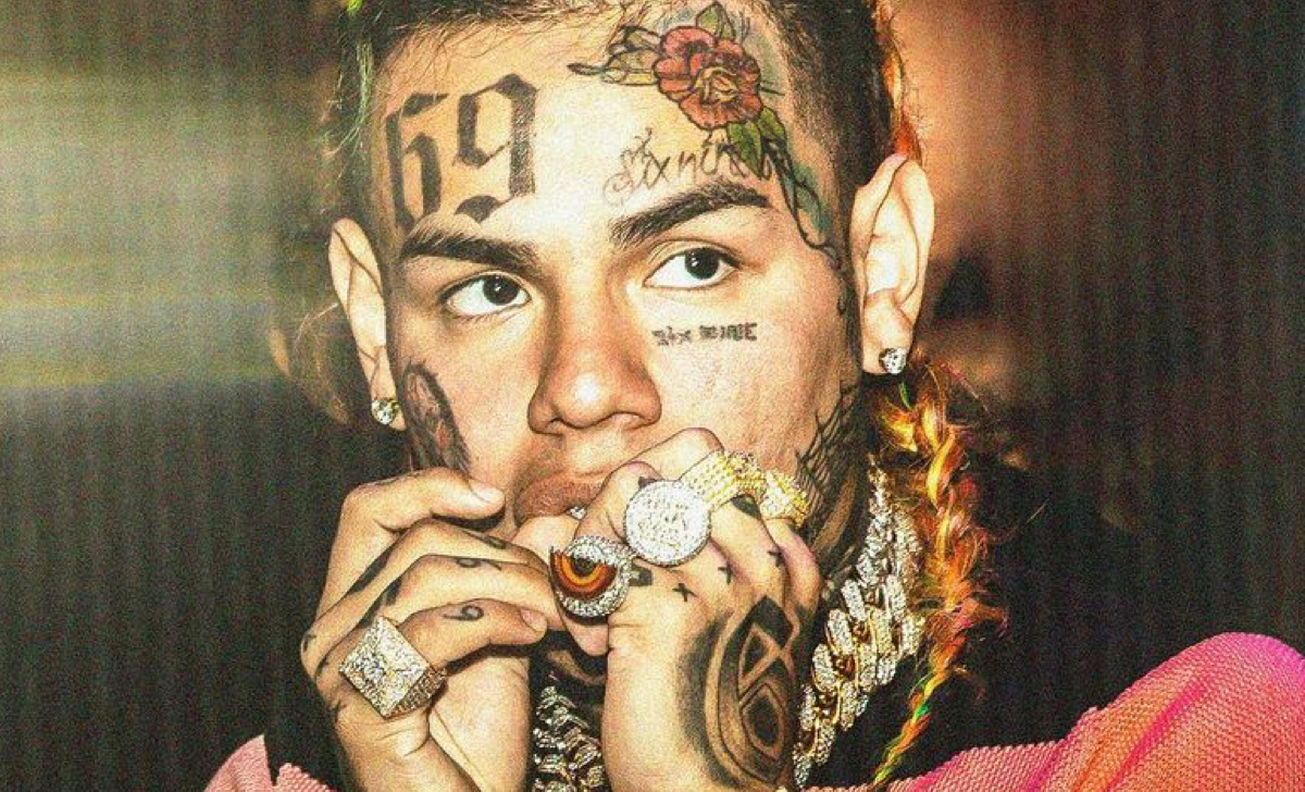 Tekashi 6ix9ine teenage superfan tattoos entire face to copy rapper  Irish  Mirror Online